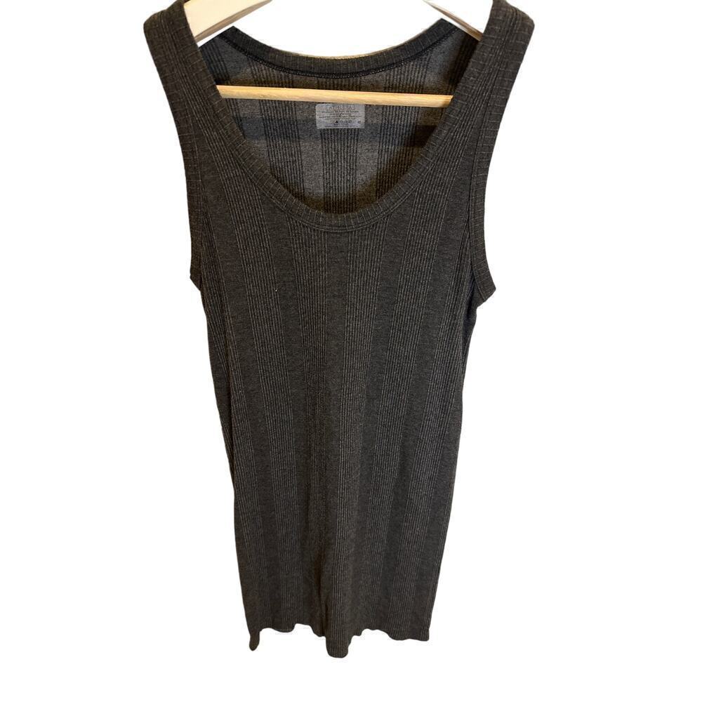 Athleta Tank top, Womens Medium, Ribbed, Dark Gray